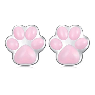 WOSTU Real 925 Sterling Silver Cat Ear Hoop Earrings For Women