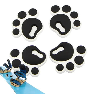 4pcs Snowboard Deck Pads High quality soft rubber material Anti-slip stickers Not easy to break deform Durable Exquisite fitting