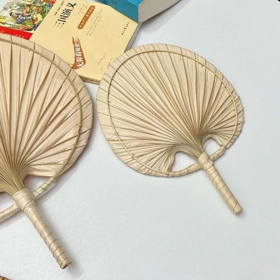 Hand Fans Hand Made Fan Rattan Decoration For Wedding Natural Palm Leaf Woven Fans Wall Art Decor For Farmhouse Ornaments