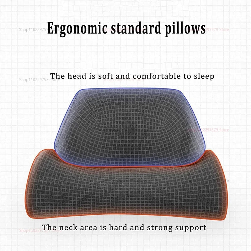 2025 Cervical Pillow Memory Foam Contour Pillow Ergonomic Orthopedic Bed Pillow for Side Sleeper Neck Pain Relief Sleep Support