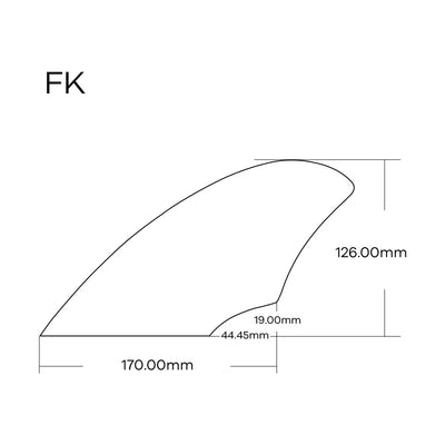 UPSURF FCS Keel Twin Fins FK Surfboard Side Fins Honeyconb Fiber Top Performance Surf Fins Double Tabs Twin Fins Set For Surfing