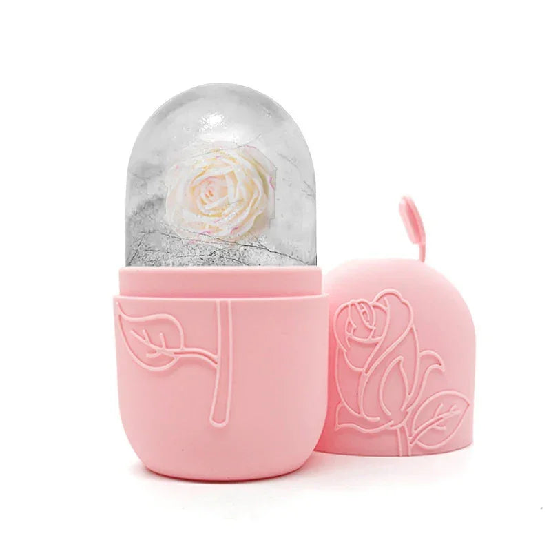 Reusable Ice Roller For Face And Eye Facial Beauty Ice Roller Skin Care Tools Ice Facial Cube Silicone Ice Mold Beauty Cooling