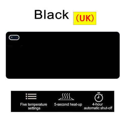 Warm Desk Pad Desk Hand Warmer Touch Control 5 Heating Grade Hand Heating Pad Desk Mousepad Fast Heating For Computer Keyboard