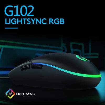 Logitech G102 Wireless Ergonomic Mouse 2.4G Superlight - No Programmable Buttons for Notebook Office Desktop Gaming
