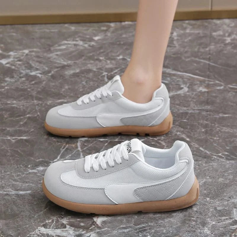 Women's Shoes Fashion Trend College Style Wide Toe Soft Comfortable Flat Casual Shoes Outdoor Casual Sports Shoes Women Sneaker
