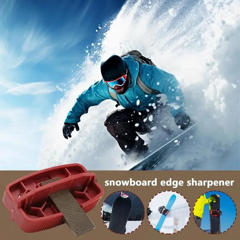 Snowboard Edge Sharpener With Built-in Removable File Double Board Edge Trimmer Snowboard Sharpener For Waxing