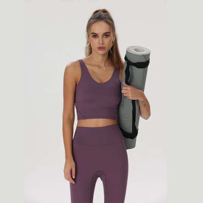 Women's Seamless U Neck Crop Top