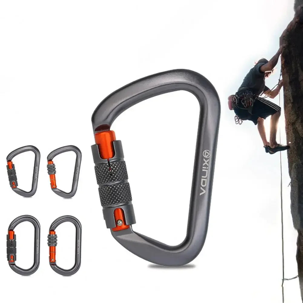 Practical Climbing Clip Climbing Equipment Smooth Surface Ultra-light Climbing Carabiner for Mountaineering