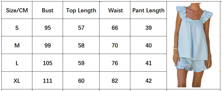 Women's Sleeveless Sling Square Collar Vest Shorts Tank Top