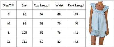 Women's Sleeveless Sling Square Collar Vest Shorts Tank Top