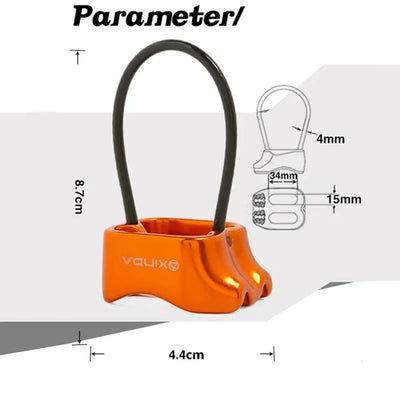 Rappel ATC Belay Device Descender Outdoor Camping Hiking Rock Climbing Equipment Travelling Easy Carrying Portable Parts