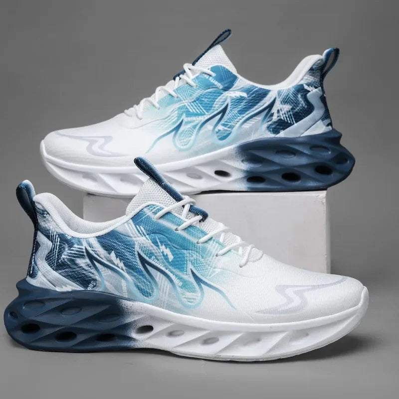 Mens Athletic Shoes Lightweight Breathable Running Sneakers Comfortable Trainers Non Slip Walking Shoes Men Sports Footwear