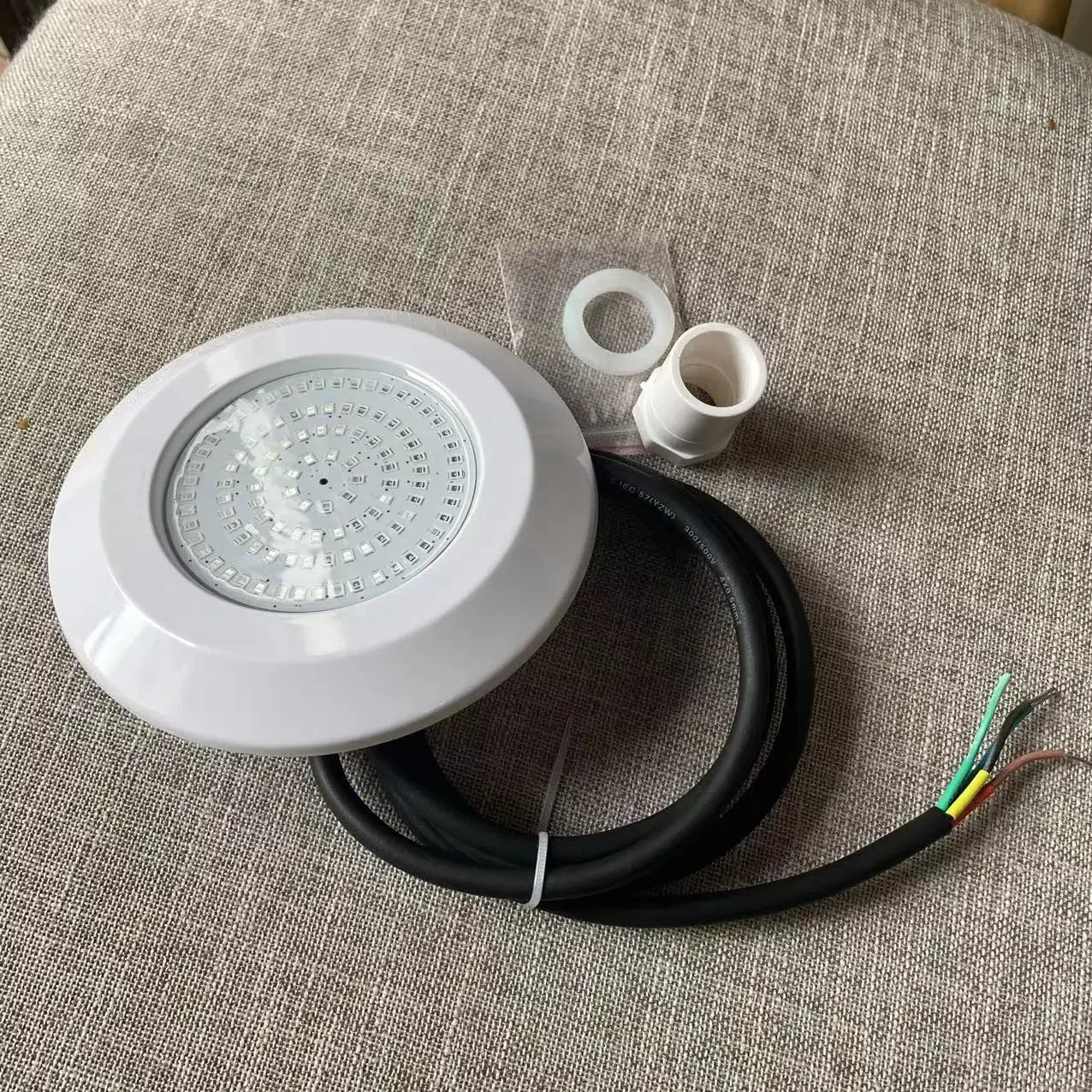 LED Submersible Swimming Pool Lights 12W Multiple Color Resin Filling Underwater Spotlight DC12V Warm White Blue Cold White