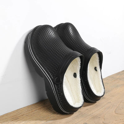 Men Slippers Winter Plush Warm Furry Slipper Couples Shoes Indoor Home Cotton Shoes Casual Flip-flops Slides Women's Slippers