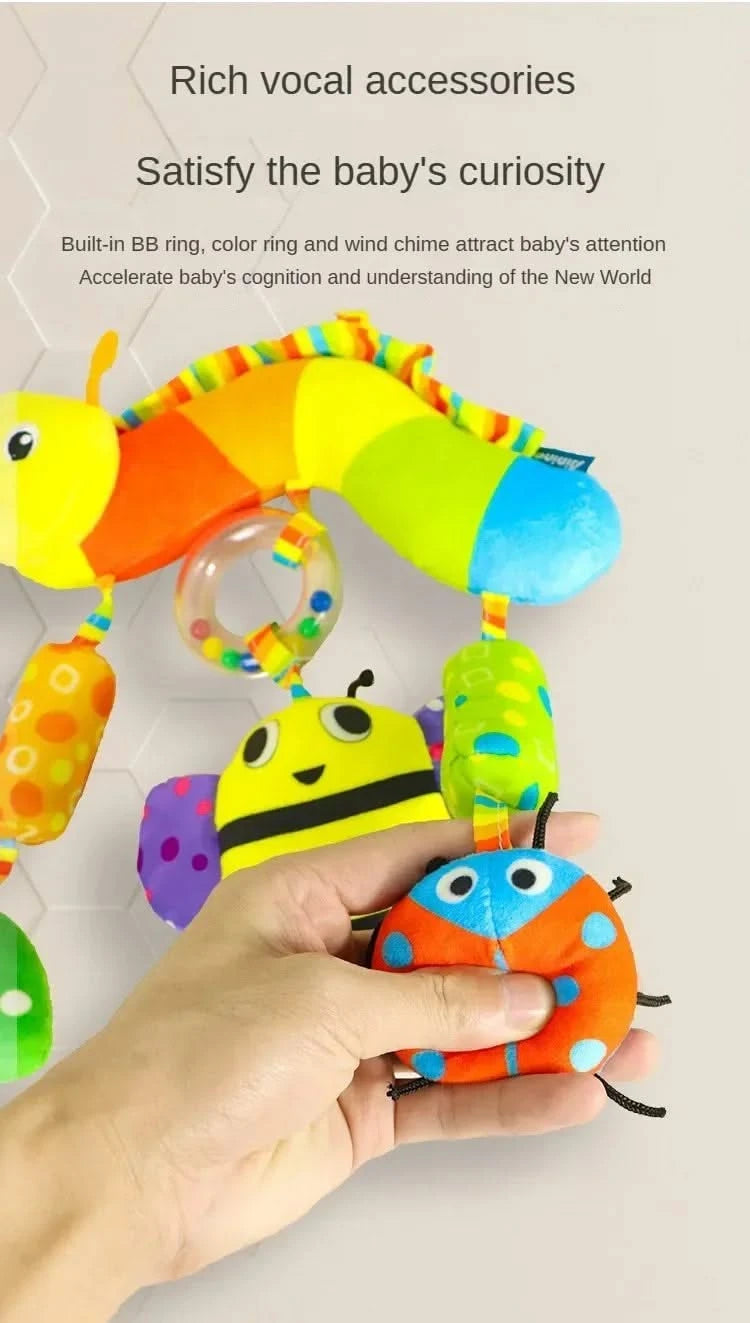 Baby Toys for 0 3 6 12 Months Rainbow Activity Plush Animal Stroller Hanging Toy for Baby Car Seat Crib Travel Sensory Baby Toys