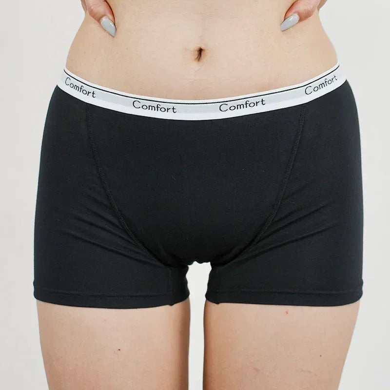 Cotton Menstrual Panties Women Leak Proof Boxer Short Underwear Female Menstruation Period Boyshort Underpants Woman Panty Panti