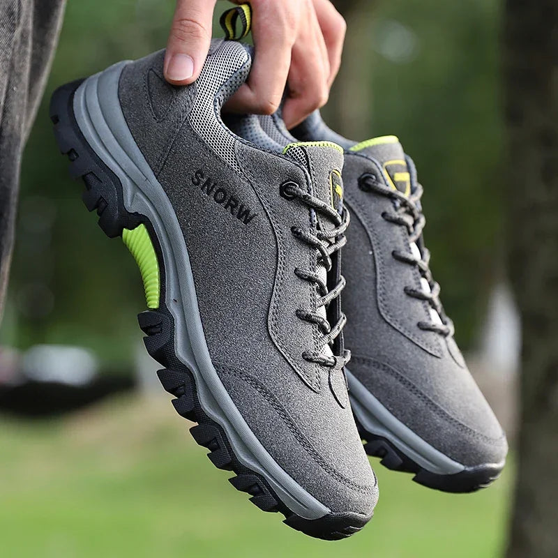 Hiking Shoes For Men Outdoor Mountain Boots Non-Slip Climbing Shoes Trekking Walking Hunting Tactical Sneakers Rubber Boots