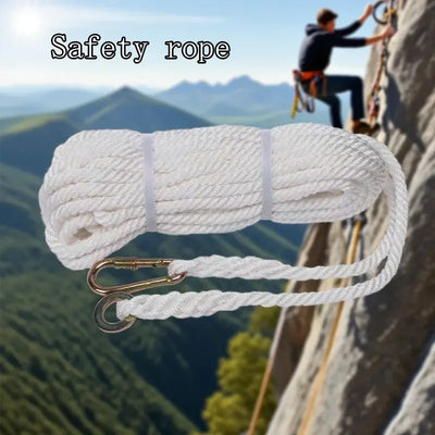 Safety Rope Clothes-drying and Quilt-drying Rope Escape and Self-rescue Rope 10-meter Mountain Climbing and Rock Climbing Rope