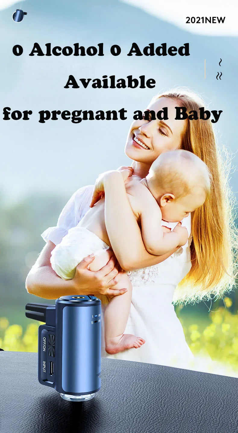 Electric Car Air Diffuser Essential Oil Aroma Car Air Vent Humidifier Aromatherapy Auto Air Freshener Perfume Fragrance