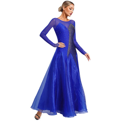 Waltz Ballroom Competition Dress Women Evening Gowns Concert Outifts Modern Tango Standard Dance Performance Stage Costume