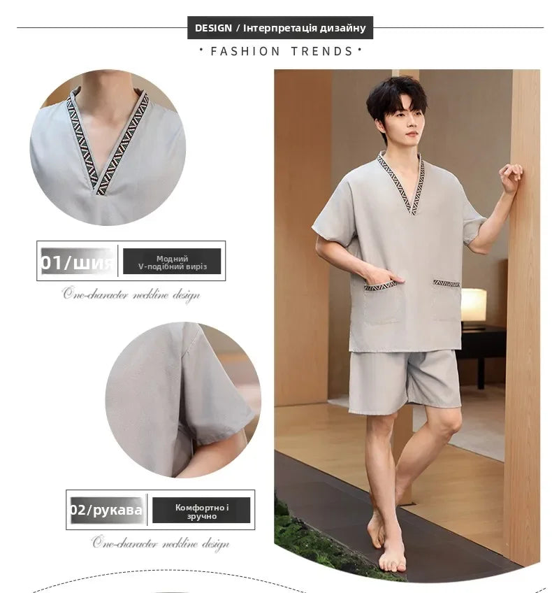 Couple's Beau Sauna Suit Soft Cotton  Silk Men's Women's Bathing Costume St Room Towel Polyester Fiber Home Textile