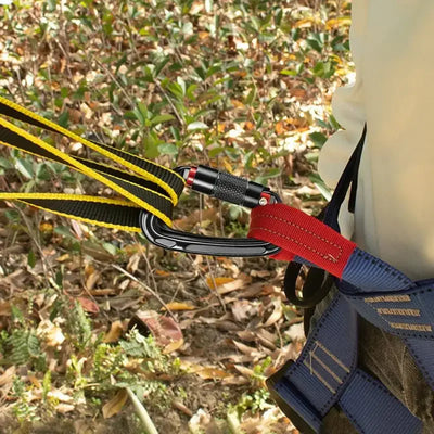 24KN D-Shaped Heavy Duty Carabiners Clips Aluminum Carabiner D Ring for Rock Climbing Rappelling Mountaineering Camping Hiking