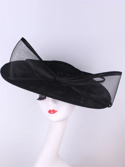 Bride Pillbox Red Fascinator Hat Femme Wedding Chapeau Women Formal Event Tea Millinery Cap Feather Royal Ascot Race Headpiece