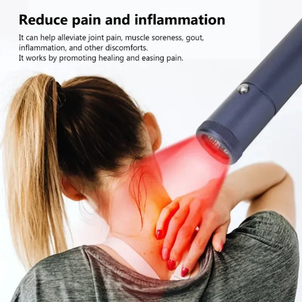 Led Red Blue Light Canker Sore Care Treatment Wand Skin Therapy Flashlight  Relief Pain Infrared Anti Inflammatory Wound Healing