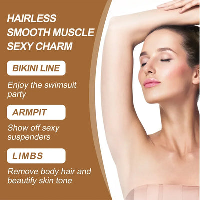 Fast Hair Removal Cream Painless Hair Growth Inhibitor Arm Armpit Legs Permanent Depilatory for Men Women Beauty Health Care