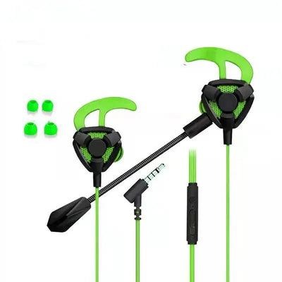 E Sports Gaming with Microphone In-ear Headphones Noise-cancelling Plug-in Mobile Computer Earbuds Wired Earphone PUBG Headset