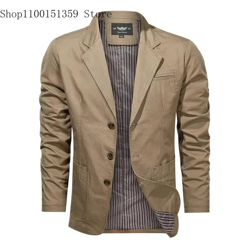 2025 Spring Autumn Blazers Men Fashion Slim Casual Business Handsome Suits Brand Men's Blazers Tops