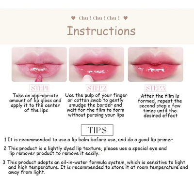 FLORTTE Beauty Lip Lasting Tint First Kiss Series Water Glossy Nice To Meet Chu Blooming Liquid Lipstick Makeup Women Cosmetics