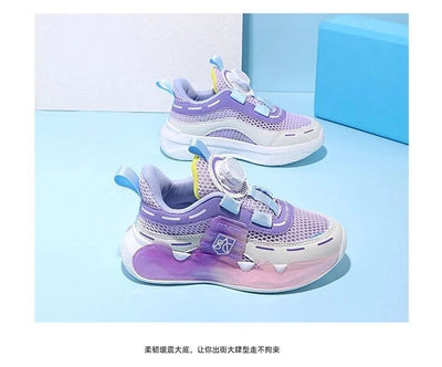 Children's school sports shoes breathable mat mesh casual anti slip easy to wear, suitable for boys and girls aged 5-10 years ol