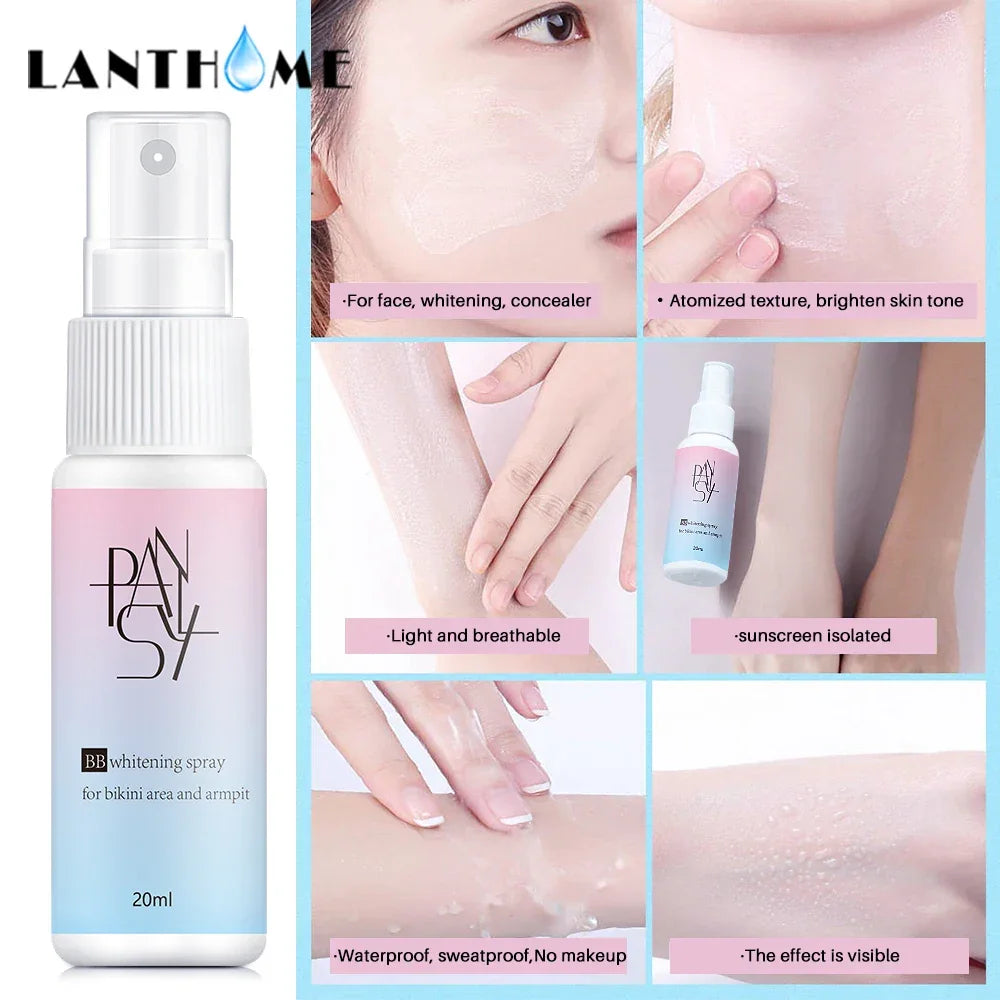 BB Whitening Spray Face Brightening Moisturizing BB Cream Face Foundation Nourishing Skin Care Beauty Cosmetics