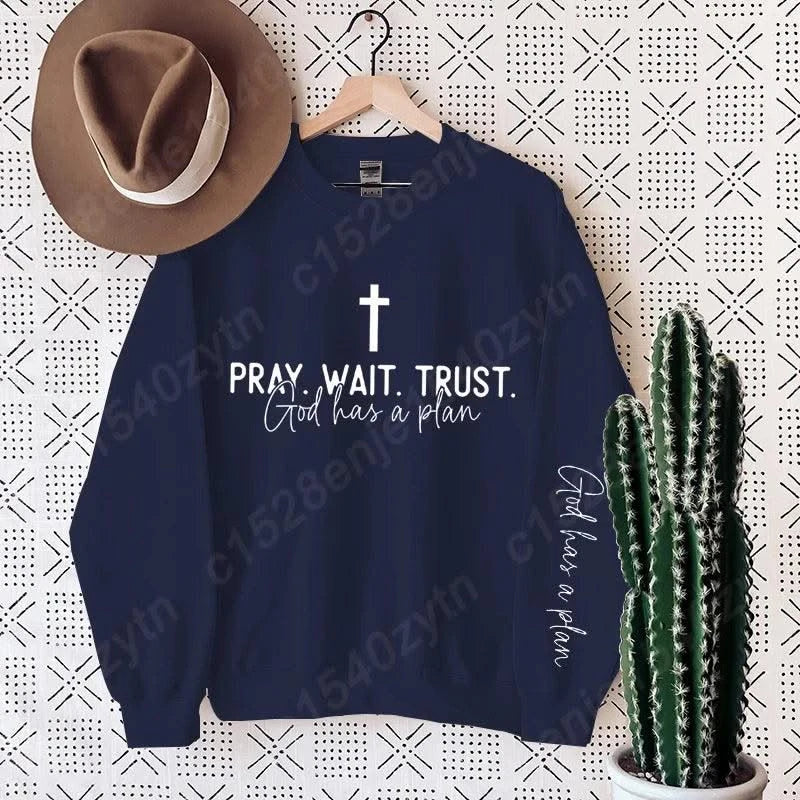 Uplifting Christian Quote Crewneck Sweatshirt, Long Sleeve, Women's
