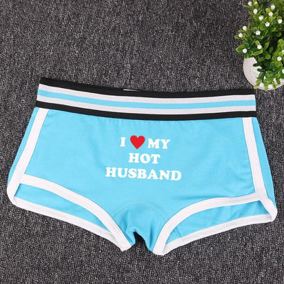 Sexy Couples Lovers Cotton Underwear I LOVE MY GIRL Men Boxer Shorts Homme Lingerie Women's Panties Cotton Underwears Boxers