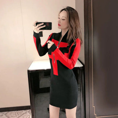 Korean Style Dresses For Women Knitted Woman Dress 2024 Crochet Clothes One-piece Luxury Cheap Casual New In Offer Chic Elegant