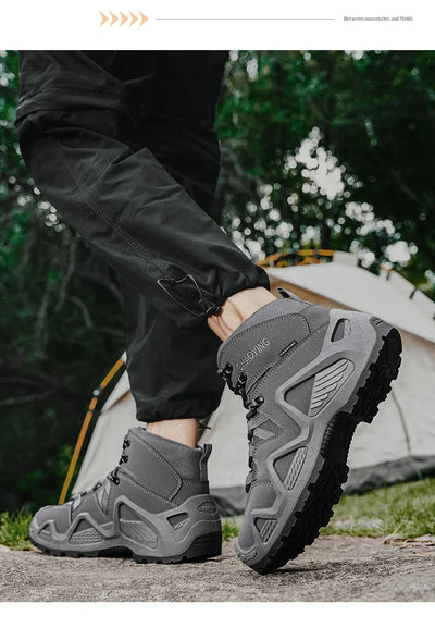 Climbing Hiking Shoes Ankle Men Outdoor Boots Men Tactical Boots Army Boots Mens Military Desert Waterproof Work Safety Shoes
