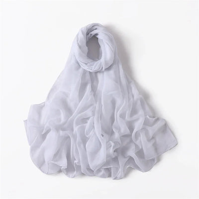 New Cotton Linen Scarf For Women Girls Students Autumn Classic Solid Color Scarves Retro Soft Foulard Viscose Female Wrap Shawls