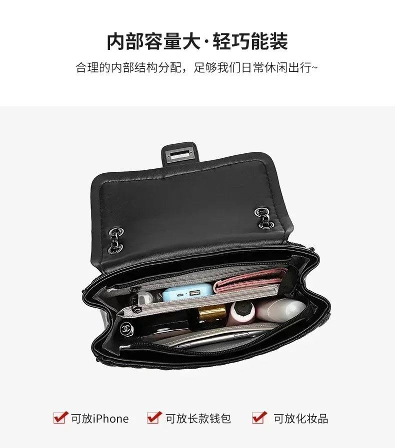 Famous designer women’s handbag with premium leather elegant messenger bag for everyday use classic luxury style