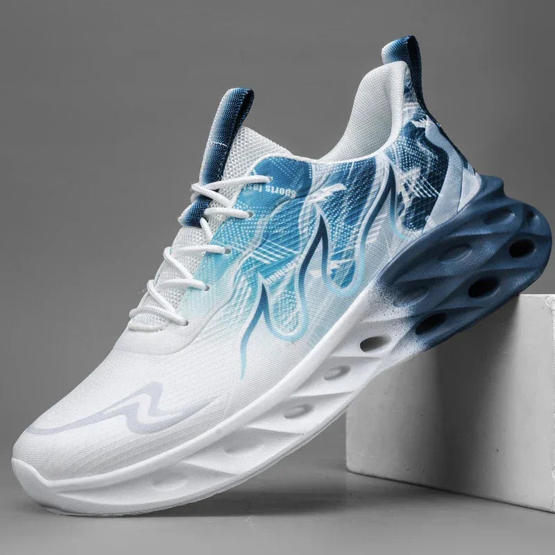 Mens Athletic Shoes Lightweight Breathable Running Sneakers Comfortable Trainers Non Slip Walking Shoes Men Sports Footwear