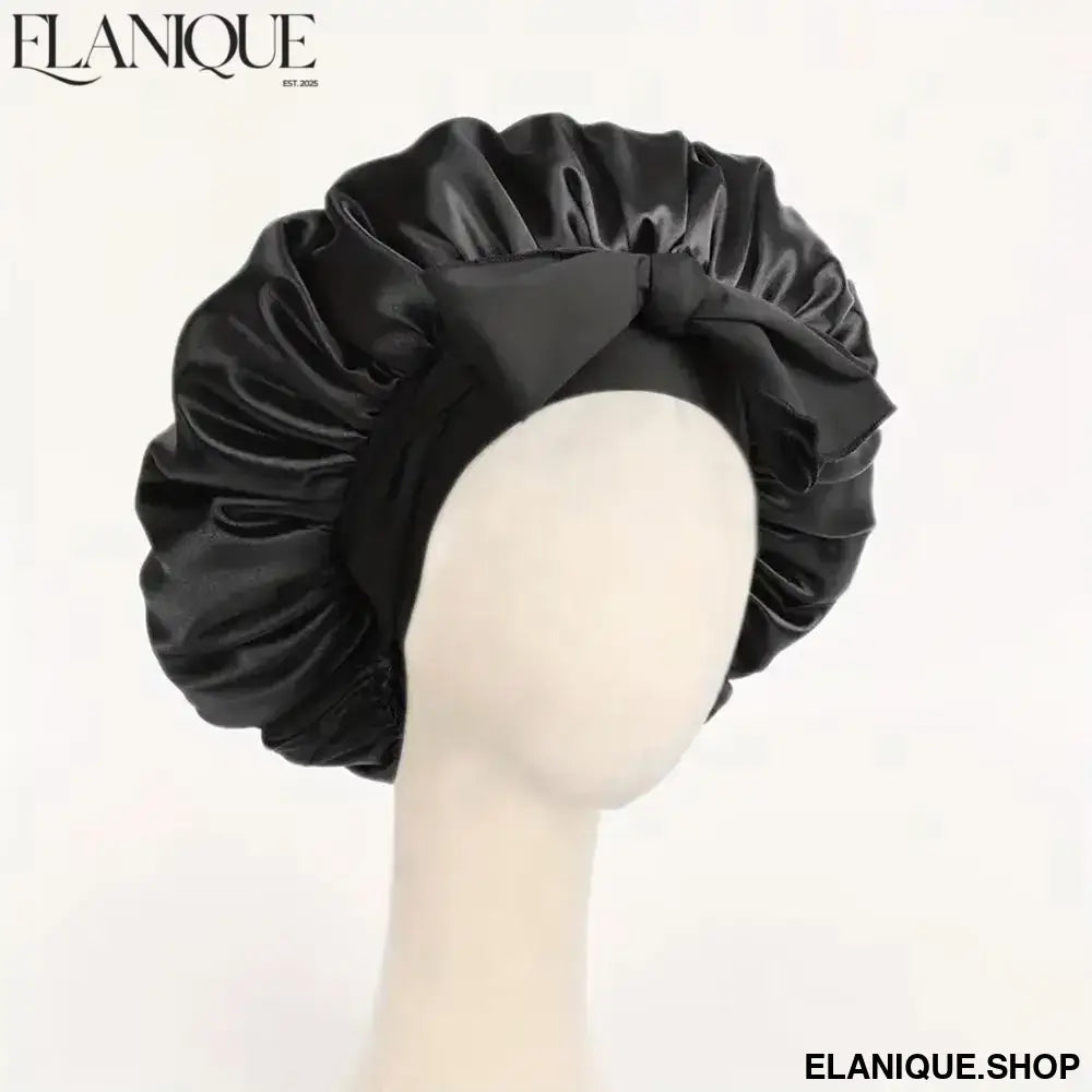 Adjustable Satin Bonnet with Tie Band – Overnight Hair Protection, 9 Colours