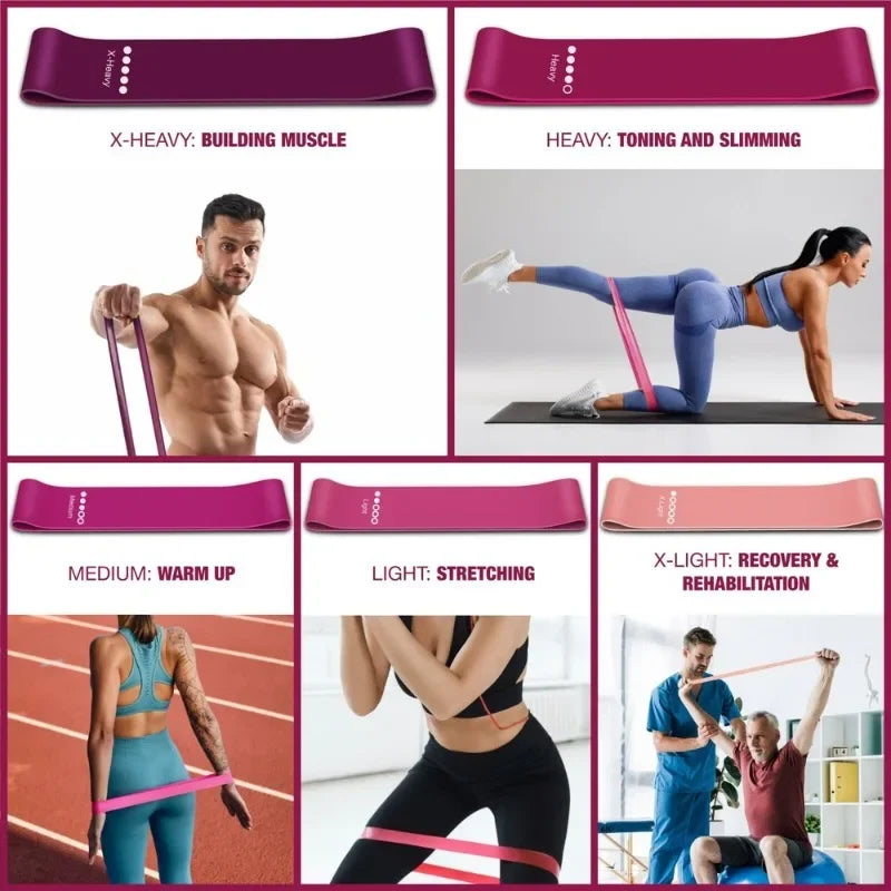 Resistance Bands Set Bandas Elasticas Fitness Gym Equipment for Home Exercise Agility Training Bodybuilding Bar CrossFit Yoga