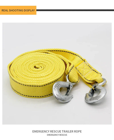 Car Trailer Rope Off road Pulling Rope 5-ton 4M 5M Trailer with Rescue Pulling Rope Steel Wire Rope Thickened Special
