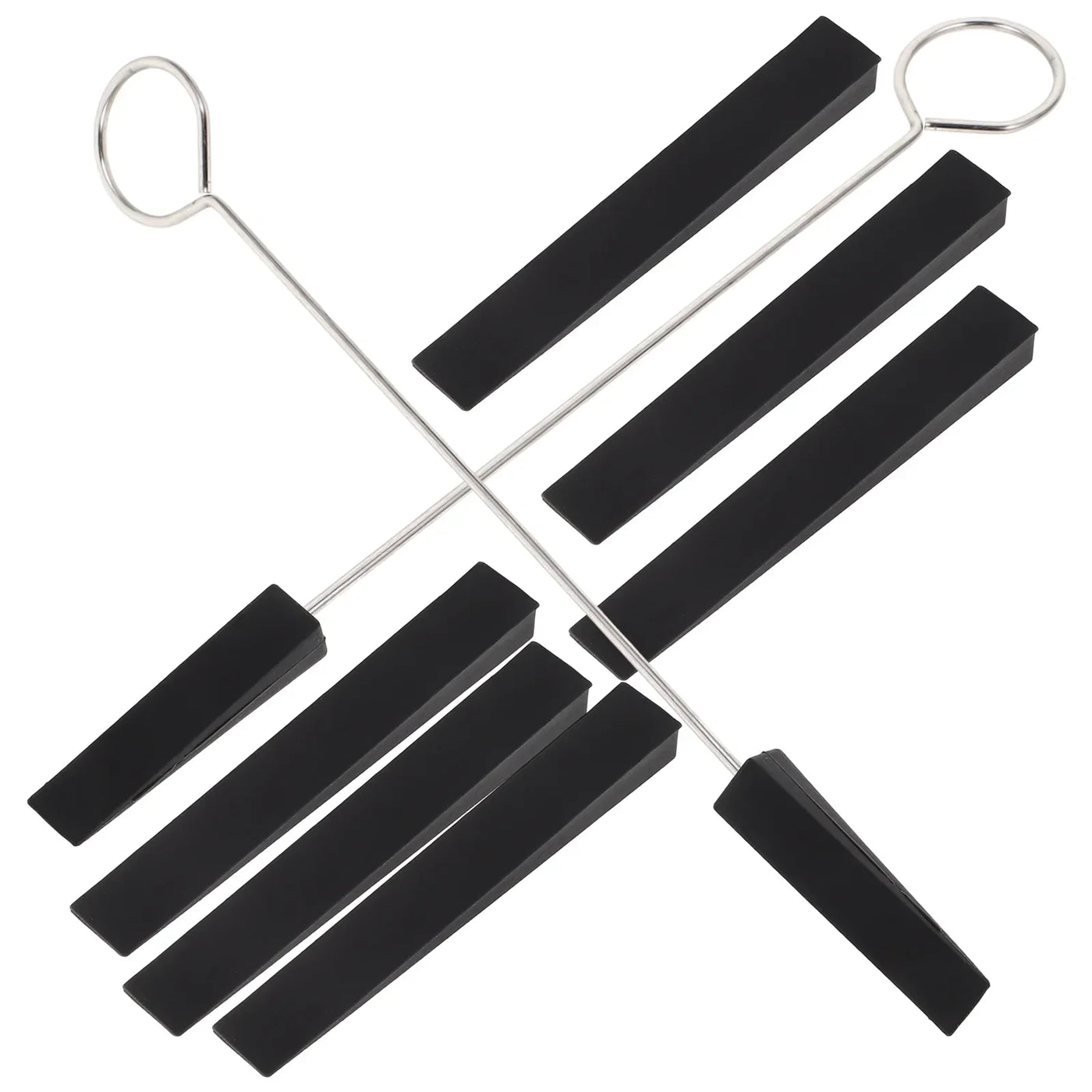 1 set Piano Tuning Tools Rubber Metal Durable Mute Forks Long Strips Simple Easy Use Repair Set For Professionals Piano Tuning