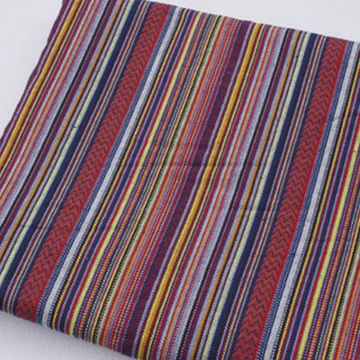 Ethnic Style Cotton Linen Fabric Textile Patchwork Sofa Cover Pillow Hotel Bar Tablecloth Curtain Decor Sewing Crafts Materials