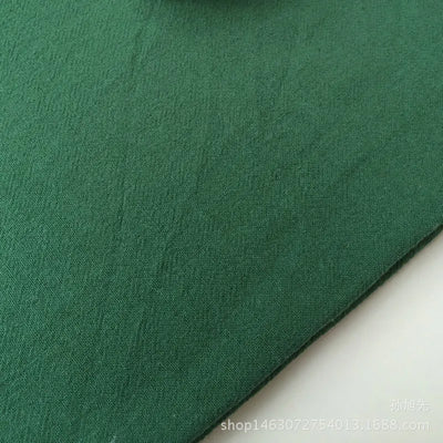 Cotton Linen Fabric Skin Texture Crepe By The Meter for Clothing Curtain Dress Shirt DIY Sewing Plain Textile Cloth Gray Soft