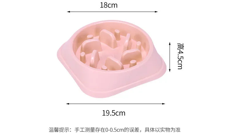 Portable Pet Dog Supplies, Puppy Feeding Food Dish, Slow Down Eating Feeder Bowl to Prevent Obesity, Dropshipping, 2023
