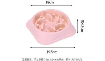 Portable Pet Dog Supplies, Puppy Feeding Food Dish, Slow Down Eating Feeder Bowl to Prevent Obesity, Dropshipping, 2023