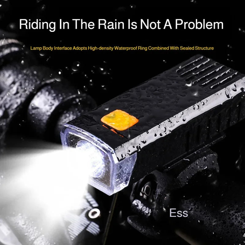 Mountain bike headlight mountain bike riding rainproof night riding headlight rechargeable mountain bike light